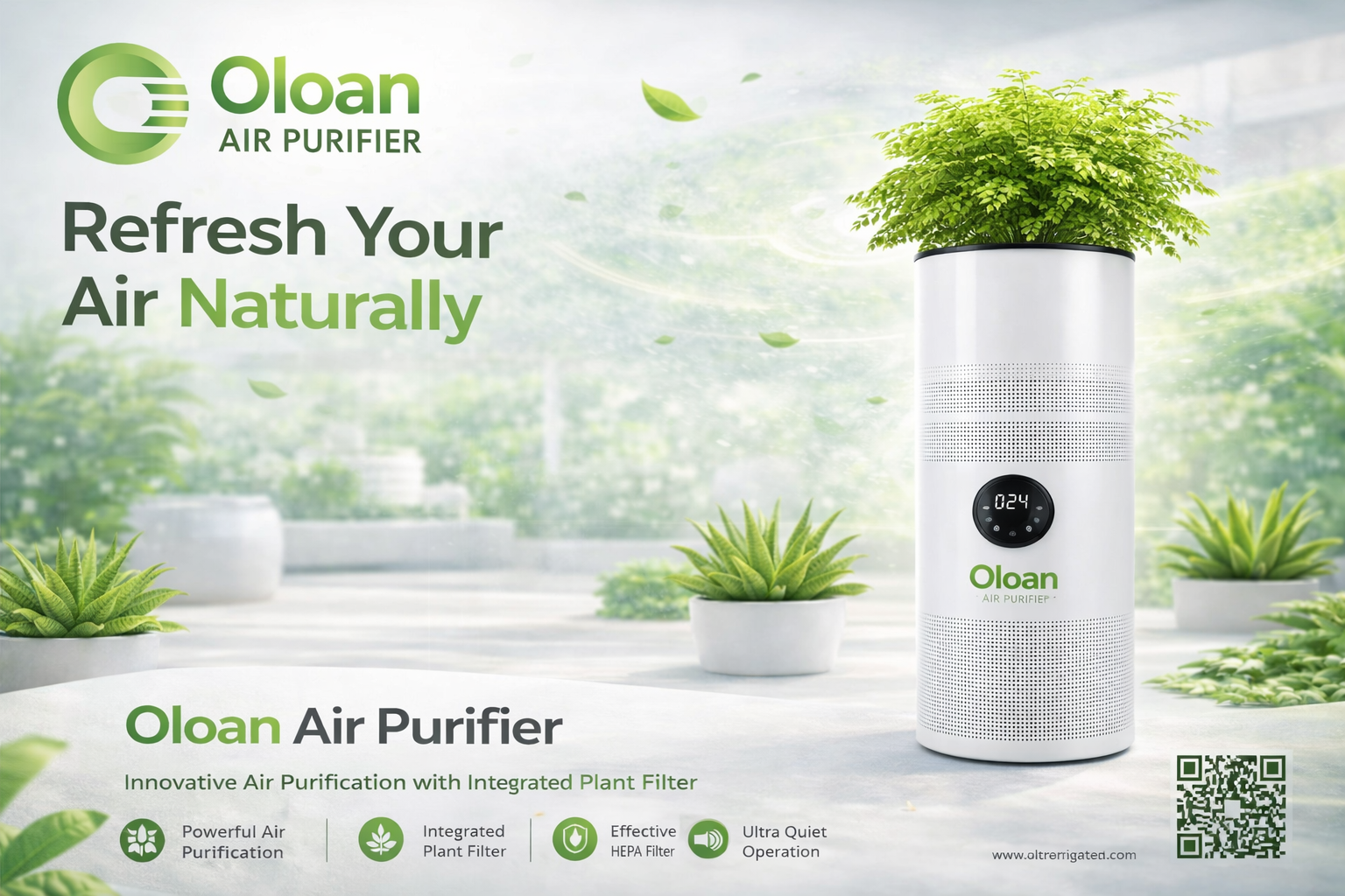 Oloan BioBoost with plants